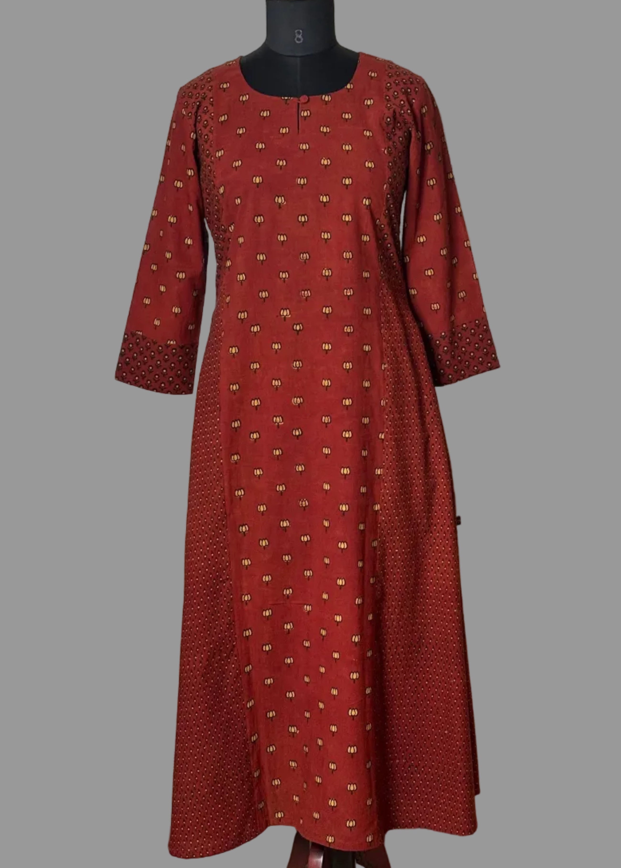 Ajrakh A-line Kurti