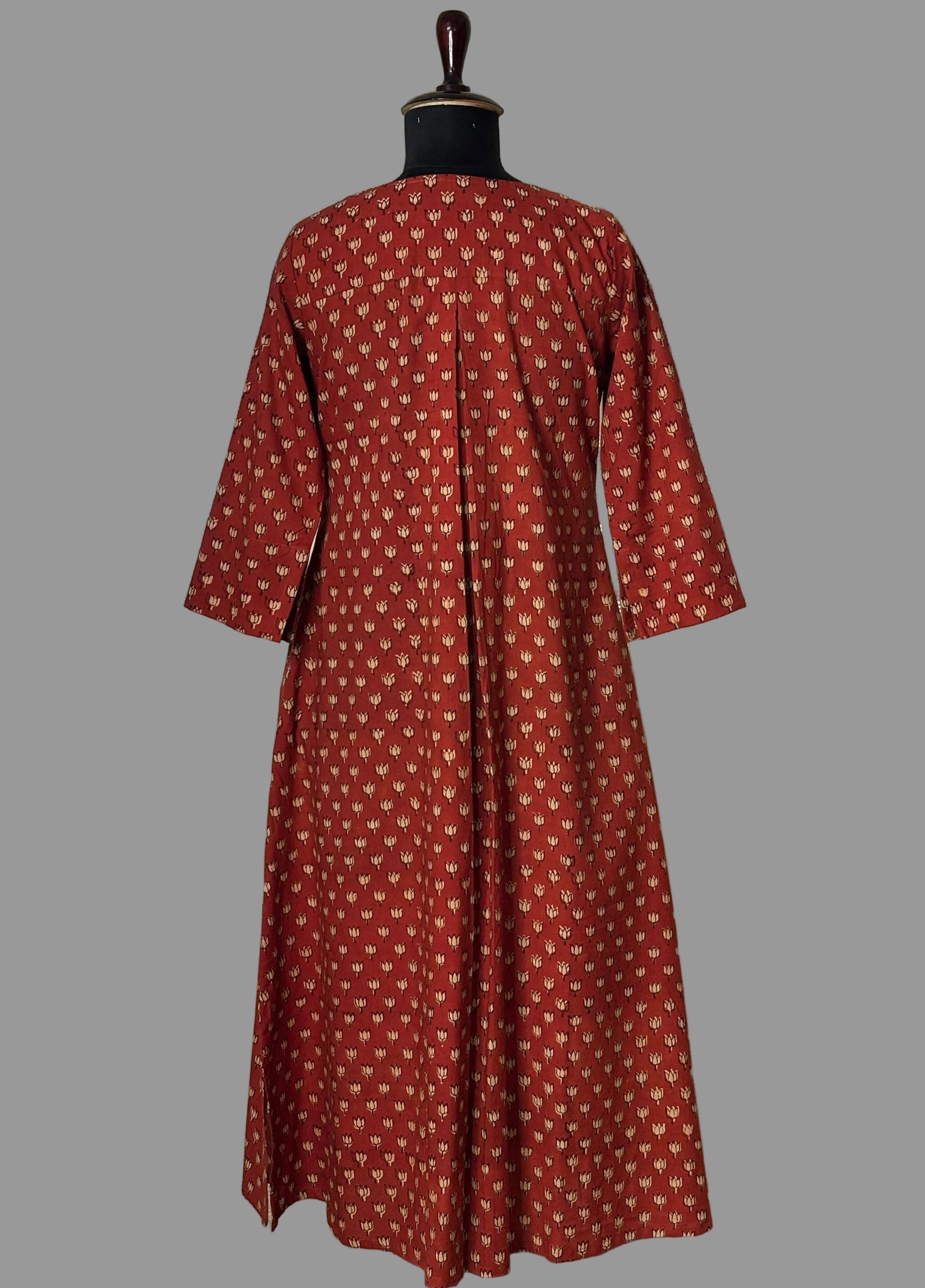 Bagru A-line Kurti