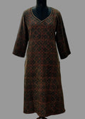 Linen-Ajrakh Kurti