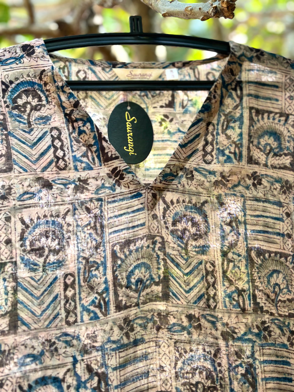 Mulmul kalamkari Kaftan