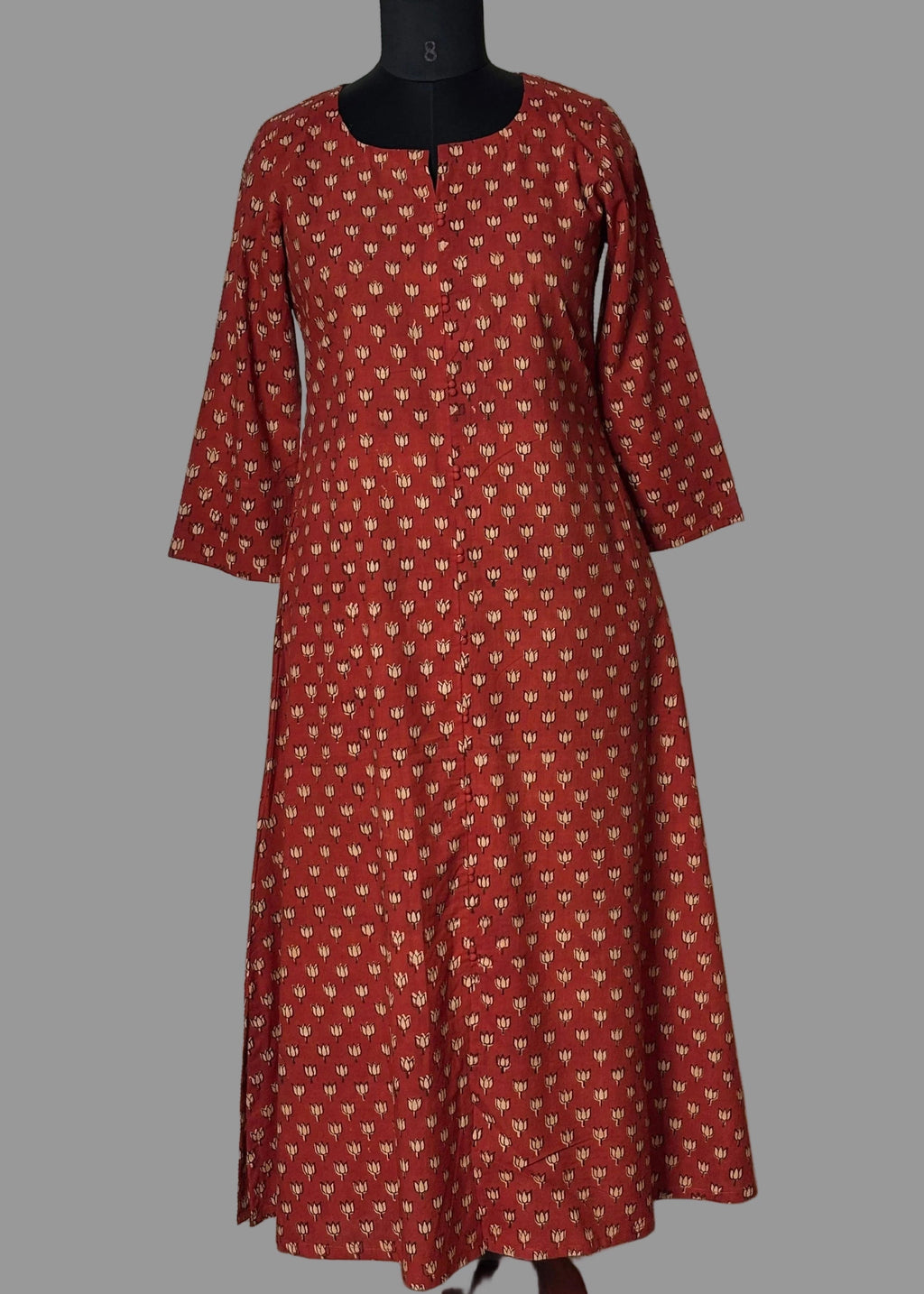 Bagru A-line Kurti