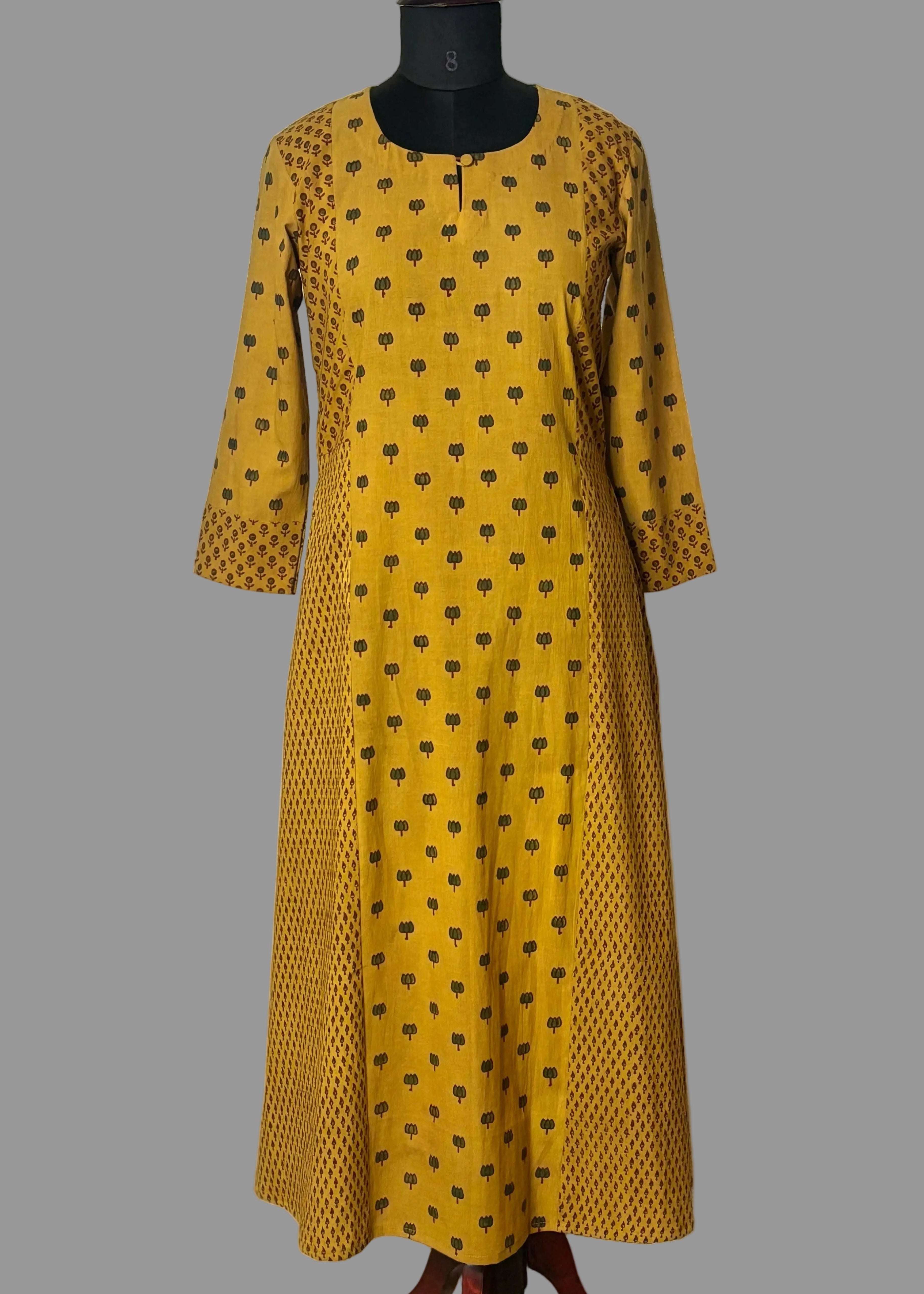 Ajrakh A-line Kurti